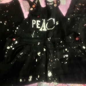 SOLD SOLD SOLD  MP Black Linen Peace overalls